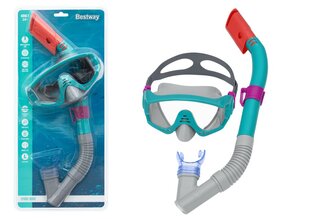 Набор для дайвинга Bestway Meridian Snorkel, 3 части, синий цена и информация | Наборы для подводного плавания | pigu.lt