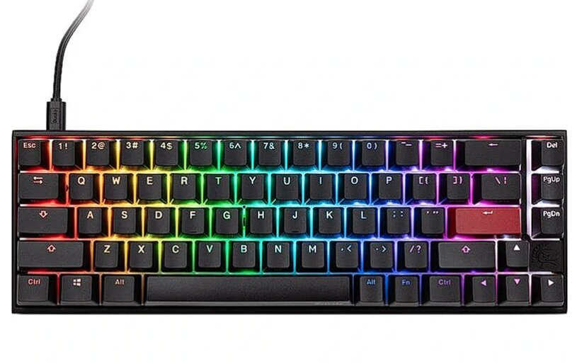 Ducky Mecha Pro SF Cherry MX-Speed-Silver (DKME2167ST-PUSPDAAT2) kaina ir informacija | Klaviatūros | pigu.lt