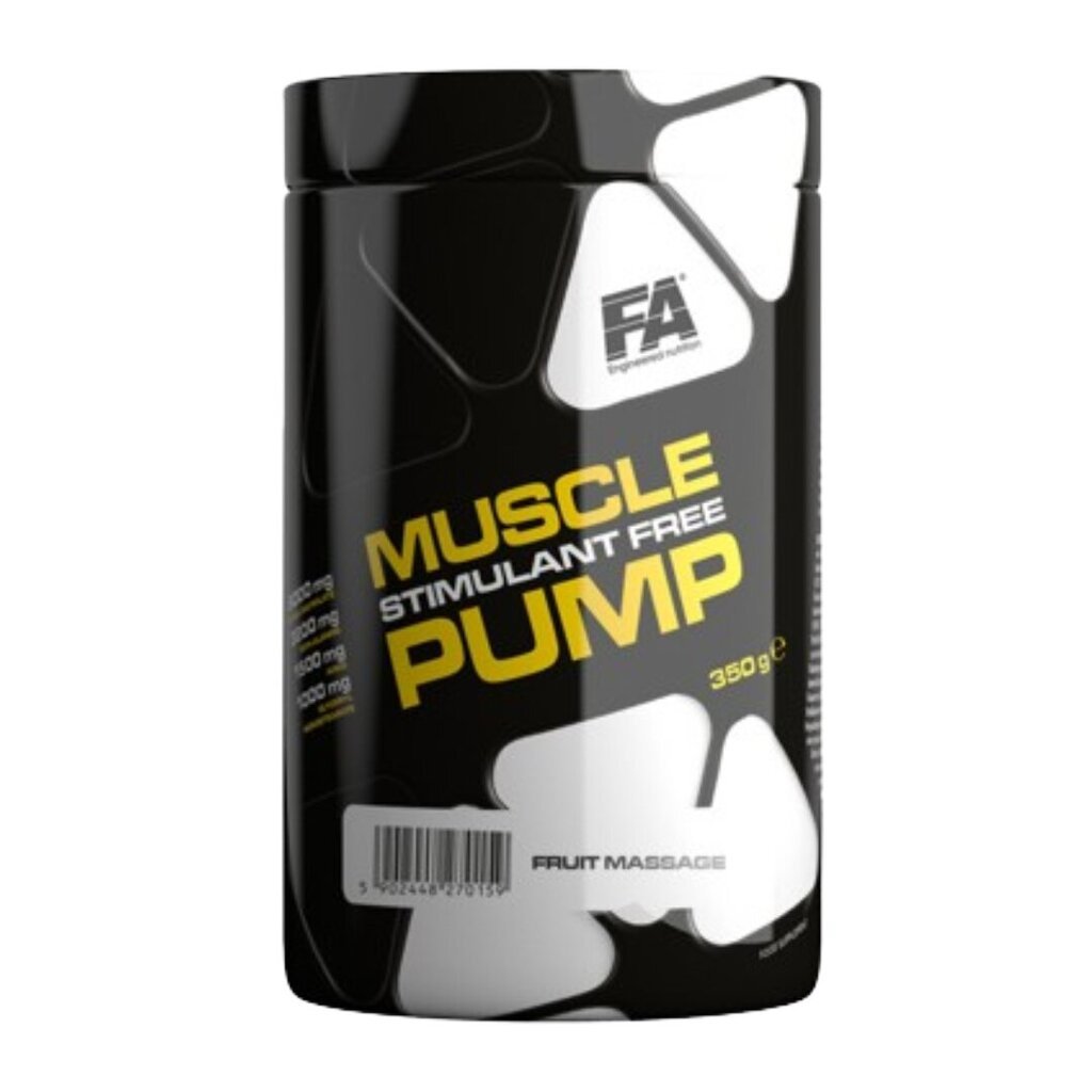 Prieštreniruotinis produktas FA Muscle Pump Stimulant Free, 350 g kaina ir informacija | Papildai ir preparatai masei auginti | pigu.lt