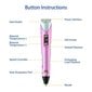3D rašiklis +170m plastiko siūlai, rožinis / 3D pieštukas цена и информация | Išmanioji technika ir priedai | pigu.lt