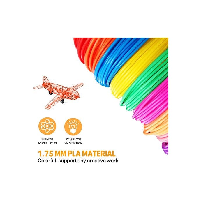 150 m PLA plastikas 3D rašikliui, 30 spalvų po 5 m цена и информация | Išmanioji technika ir priedai | pigu.lt