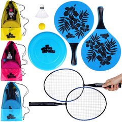 Badmintono rinkinys, mėlynas kaina ir informacija | Badmintonas | pigu.lt