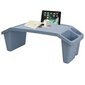 Nešiojamas staliukas, mėlynas kaina ir informacija | Kompiuteriniai, rašomieji stalai | pigu.lt