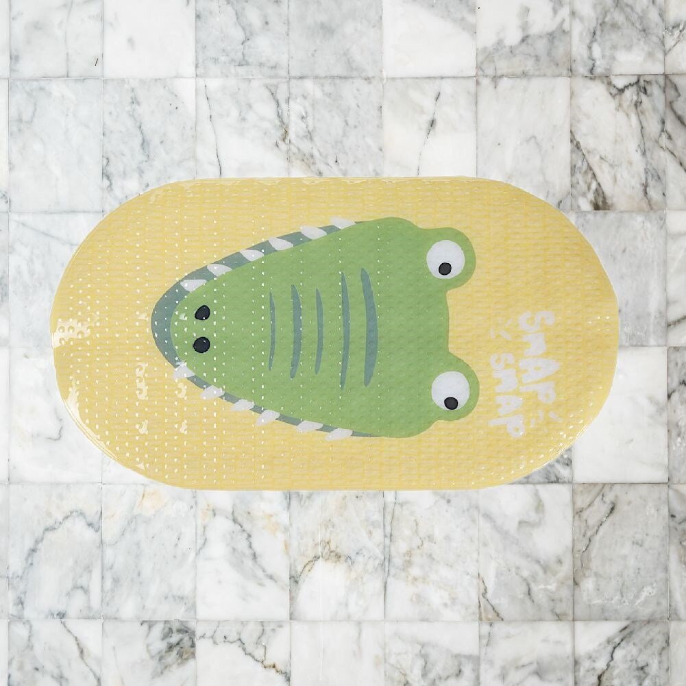 Neslystantis vonios kilimėlis- krokodilas, 69x39 kaina ir informacija | Vonios kambario aksesuarai | pigu.lt