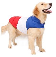 BePetMia пуховик для собак, XXL, синий-белый-красный цена и информация | Одежда для собак | pigu.lt