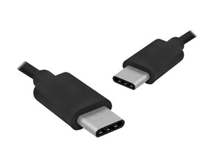 Кабель PS USB 3.1 Type-C -Type-C, 1 м, черный. цена и информация | Кабели для телефонов | pigu.lt