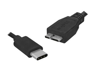 PS MicroUSB - USB 3.1 Type-C kabelis, 1 m, HQ 3,0 V. kaina ir informacija | Mechaniniai įrankiai | pigu.lt