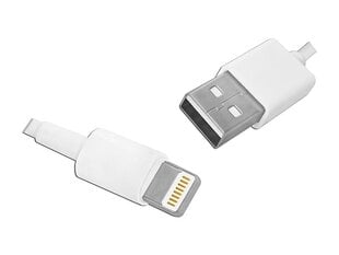 Кабель PS USB -Iphone 5P, 1 м, белый. цена и информация | Кабели для телефонов | pigu.lt