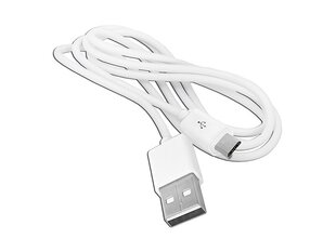 PS USB - кабель microUSB, 1 м, белый. цена и информация | Кабели для телефонов | pigu.lt