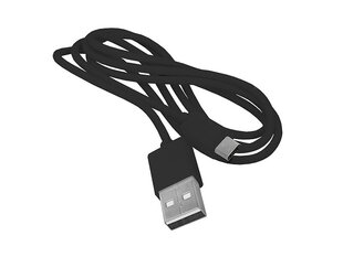 Кабель PS USB - microUSB, 1 м, черный. цена и информация | Кабели для телефонов | pigu.lt