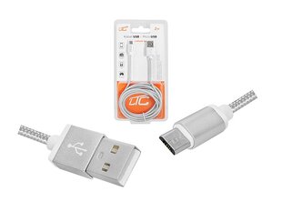 PS USB -microUSB кабель 2м, серебристый. цена и информация | Кабели для телефонов | pigu.lt