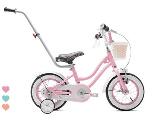 Велосипед для девочки 12 дюймов Сердце велосипеда - розовый Sun Baby цена и информация | Велосипеды | pigu.lt