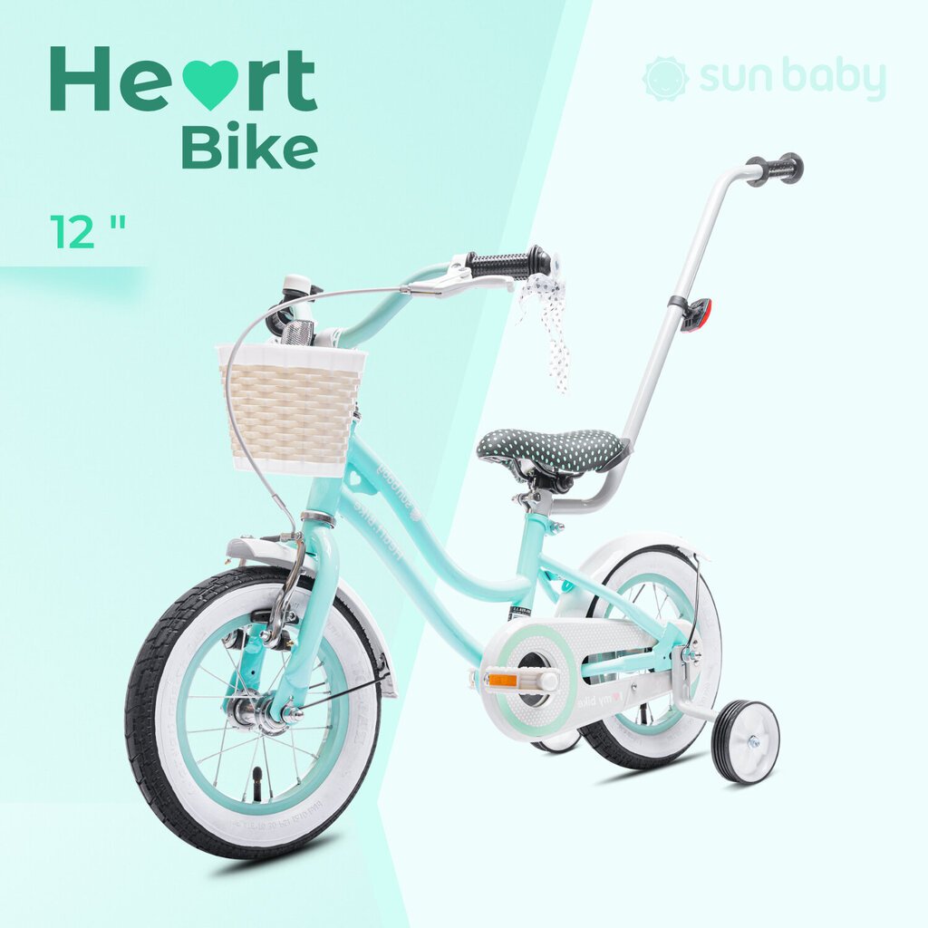 Vaikiškas dviratis Heart Bike, 12", mėlynas цена и информация | Dviračiai | pigu.lt