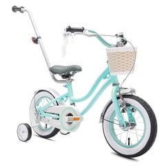 Велосипед для девочки 12 дюймов Сердце велосипеда - мята цена и информация | Велосипеды | pigu.lt