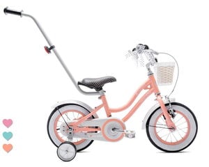 Велосипед для девочки 12 дюймов Сердце велосипеда - абрикос цена и информация | Велосипеды | pigu.lt