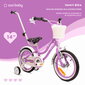 Vaikiškas dviratis Heart Bike 14", violėtinis kaina ir informacija | Dviračiai | pigu.lt
