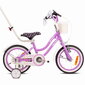 Vaikiškas dviratis Heart Bike 14", violėtinis kaina ir informacija | Dviračiai | pigu.lt