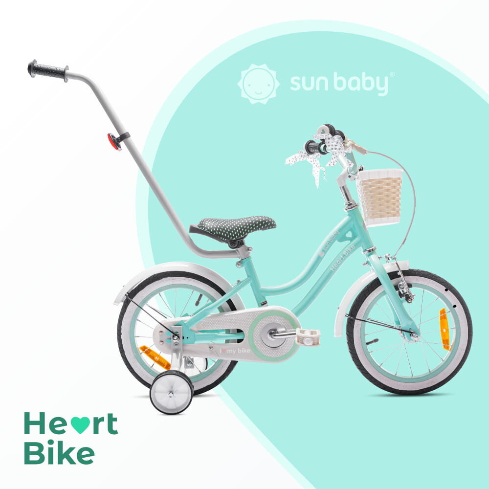 Vaikiškas dviratis Heart Bike, 16", mėlynas kaina ir informacija | Dviračiai | pigu.lt