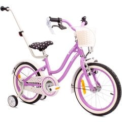 Vaikiškas dviratis Heart Bike 16", violėtinis kaina ir informacija | Balansiniai dviratukai | pigu.lt