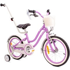 Vaikiškas dviratis Heart Bike 16", violetinis kaina ir informacija | Dviračiai | pigu.lt