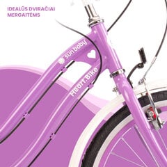 Vaikiškas dviratis Heart Bike 20", violetinis kaina ir informacija | Dviračiai | pigu.lt