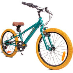 Vaikiškas dviratis MTB Shimano 20", žalias kaina ir informacija | Balansiniai dviratukai | pigu.lt