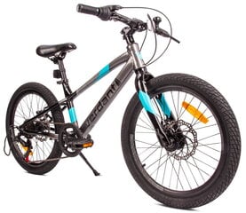 Vaikiškas dviratis MTB Shimano 20", juodas kaina ir informacija | Balansiniai dviratukai | pigu.lt