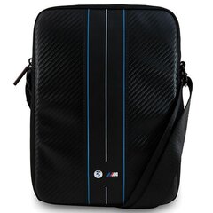 BMW Torebka BMTB8COMSCAKL 8" czarny|black Carbon Blue Stripes BMTB8COMSCAKL цена и информация | Женская сумка Bugatti | pigu.lt