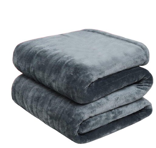 Nuosife šildoma antklodė, 160x130 cm, pilka kaina ir informacija | Šilumos prekės | pigu.lt