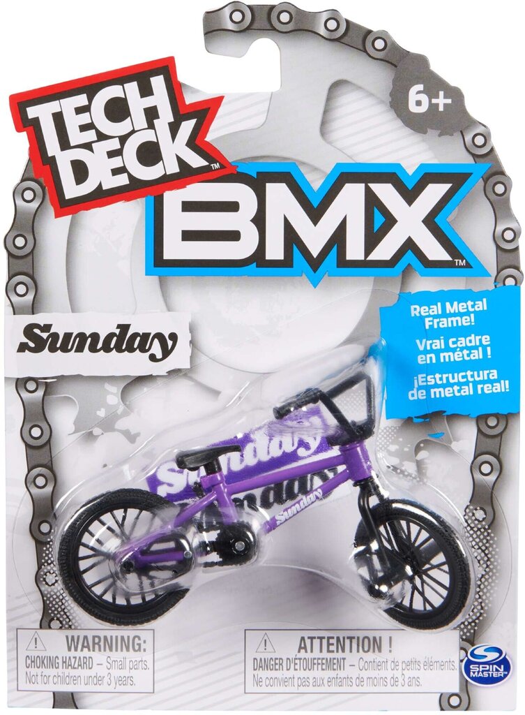 Dviratis pirštams Spin Master Tech Deck BMX Sunday kaina ir informacija | Žaislai berniukams | pigu.lt