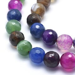 Šlifuoti Agato karoliukai Beads, 6 mm kaina ir informacija | Papuošalų gamybai, vėrimui | pigu.lt