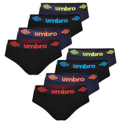 Мужские хлопковые трусы Umbro, комплект из 8 штук, размер M цена и информация | Трусы | pigu.lt