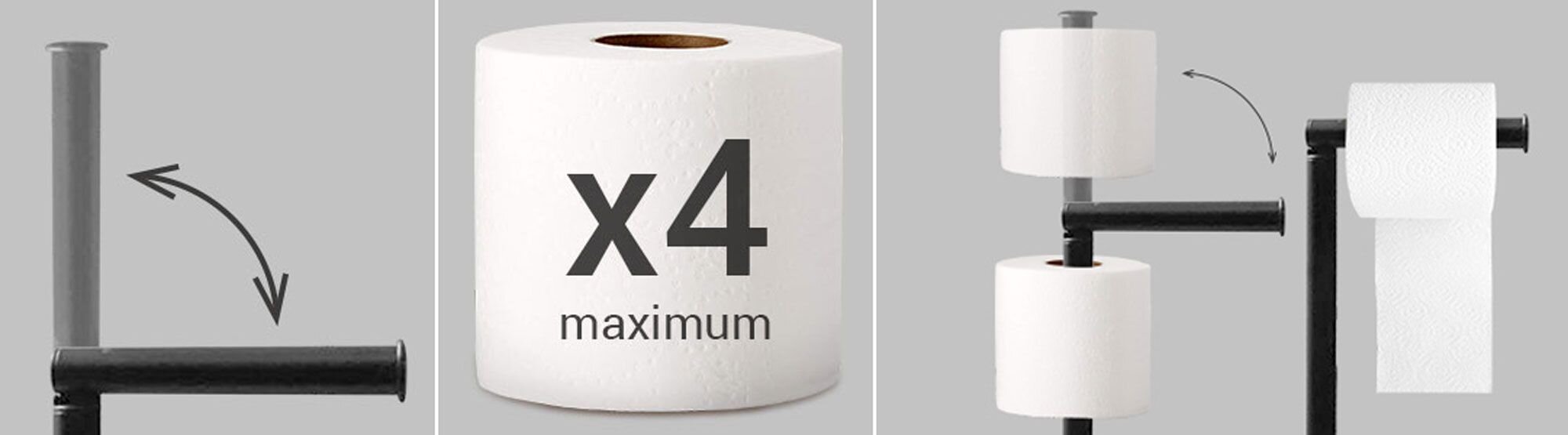 Stovas tualetinio popieriaus kaina ir informacija | Vonios kambario aksesuarai | pigu.lt