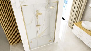 Dušo durys Rea hugo gold brush + dušo siena kaina ir informacija | Dušo durys ir sienelės | pigu.lt