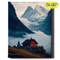 Tapyba pagal skaičius Rėmelyje Šveicarijos kalnai Oh Art!, 40x50 cm kaina ir informacija | Tapyba pagal skaičius | pigu.lt