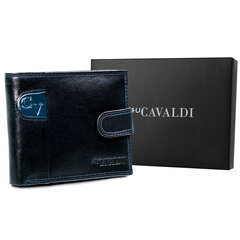 Мужской бумажник из натуральной кожи Cavaldi, черный цена и информация | Мужские кошельки | pigu.lt
