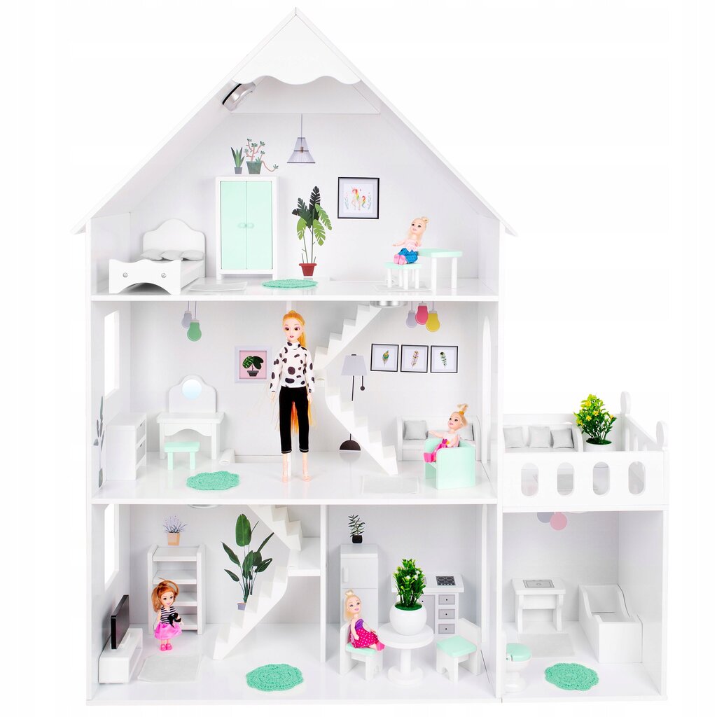 Medinis lėlių namelis Kinderplay kaina ir informacija | Žaislai mergaitėms | pigu.lt