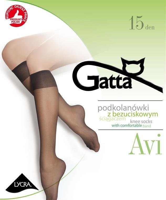 Kojinės moterims Gatta Avi (2 vnt.), 15 DEN, juodos spalvos цена и информация | Moteriškos kojinės | pigu.lt
