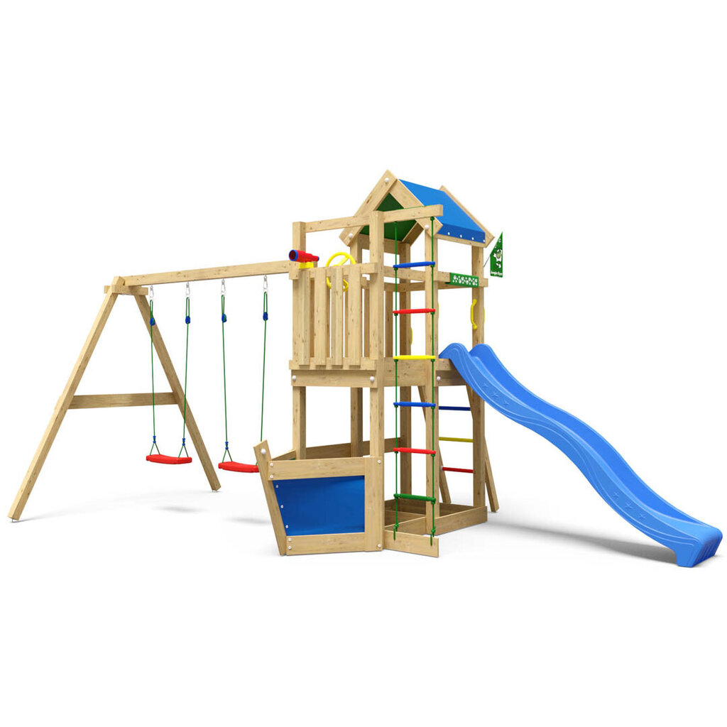 Žaidimo aikštelė Jungle Gym Viking 2-Swing kaina ir informacija | Vaikų žaidimų nameliai | pigu.lt