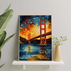 Tapyba pagal skaičius Rėmelyje San Franciskas Oh Art!, 40x50 cm kaina ir informacija | Tapyba pagal skaičius | pigu.lt