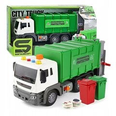 Žaislinis sunkvežimis - šiukšliavežė su priedais цена и информация | Игрушки для мальчиков | pigu.lt