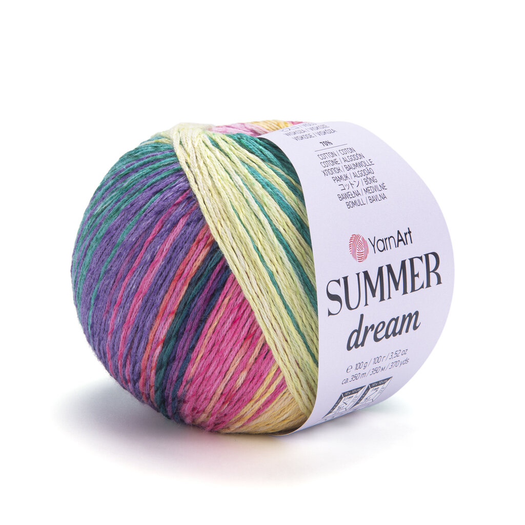 Mezgimo siūlai YarnArt Summer Dream, 100g, spalva 4305 цена и информация | Mezgimui | pigu.lt