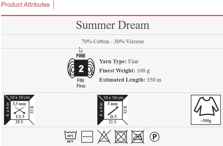 Mezgimo siūlai YarnArt Summer Dream, 100g, spalva 4306 kaina ir informacija | Mezgimui | pigu.lt