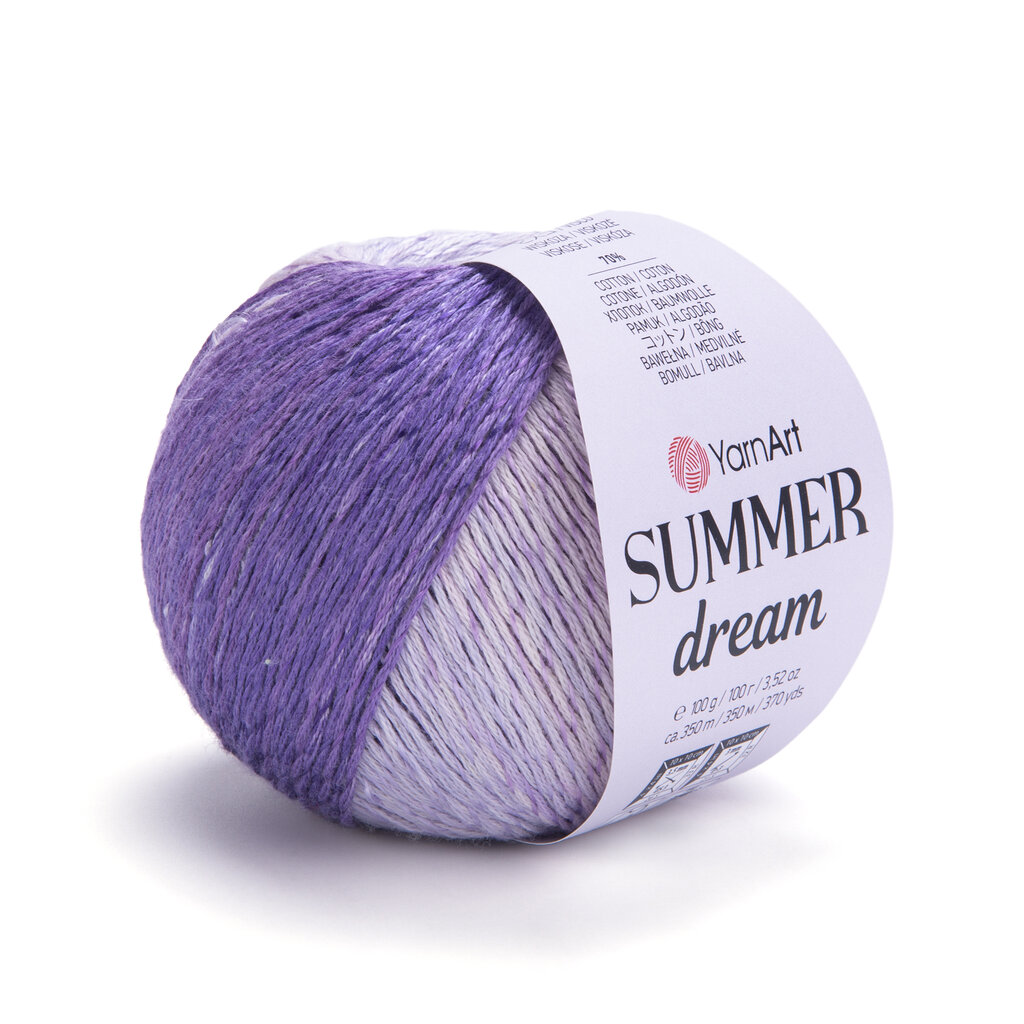 Mezgimo siūlai YarnArt Summer Dream, 100g, spalva 4306 kaina ir informacija | Mezgimui | pigu.lt