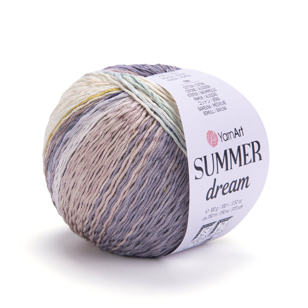 Mezgimo siūlai YarnArt Summer Dream, 100g, spalva 4310 цена и информация | Mezgimui | pigu.lt