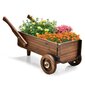 Dekoratyvinis gėlių vežimėlis su ratukais Costway, 81 x 40 x 38,5 cm цена и информация | Vazonai | pigu.lt