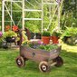 Dekoratyvinis gėlių vežimėlis su ratukais Costway, 68 x 38,5 x 53,5 cm цена и информация | Vazonai | pigu.lt