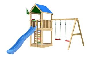 Žaidimo aikštelė Jungle Gym Lodge 2-Swing цена и информация | Детские игровые домики | pigu.lt