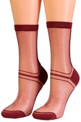 Kojinės moterims Sokisahtel, raudonos kaina ir informacija | Moteriškos kojinės | pigu.lt