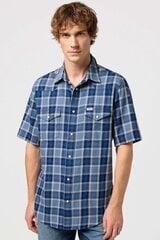 Marškiniai vyrams Wrangler 112350509, mėlyni kaina ir informacija | Vyriški marškiniai | pigu.lt